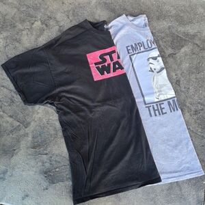 Star Wars Black and Gray Short Sleeve Tees 3XL